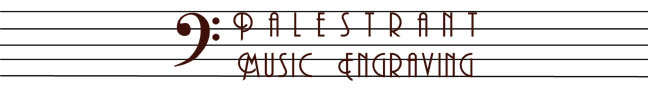 Palestrant Music Engraving